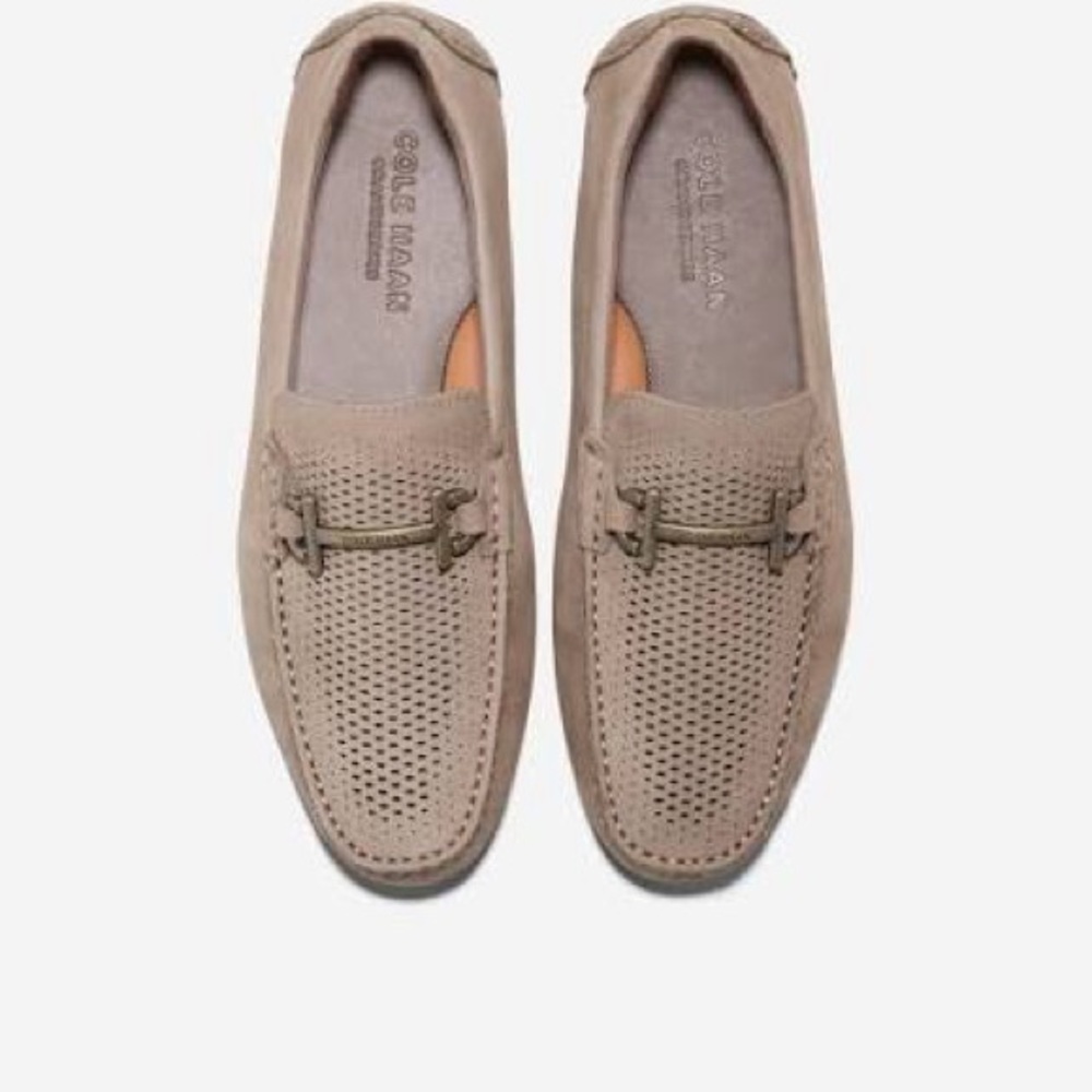 Cole Haan Grand Laser Bit Loafer Leather Driver Slip-On men’s tan 12 normcore